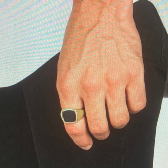 Vitaly Other - Gold and Black Men's Signet Ring